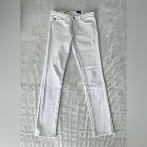 Womens AG stretch white jeans in size 26R
